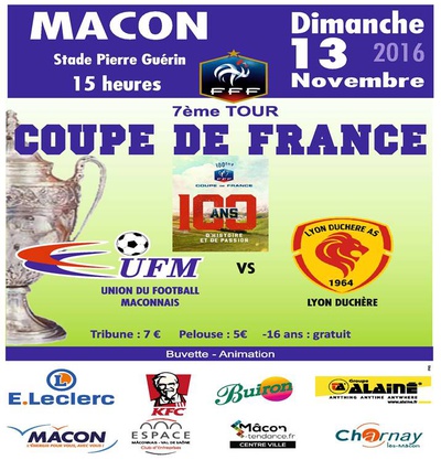 Coupe de France de football : Mâcon Tendance soutient l'UF Mâconnais