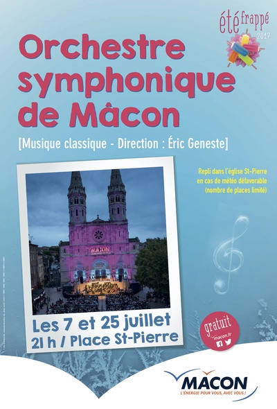 L'orchestre symphonique de Mâcon en concert le 7 juillet